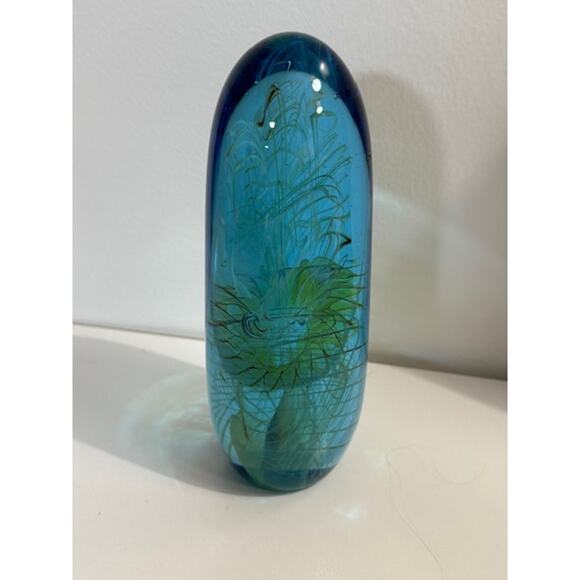 Bill Slade Studio Glass Paperweight, Bullet Series, Signed Art Glass - Picture 2 of 6